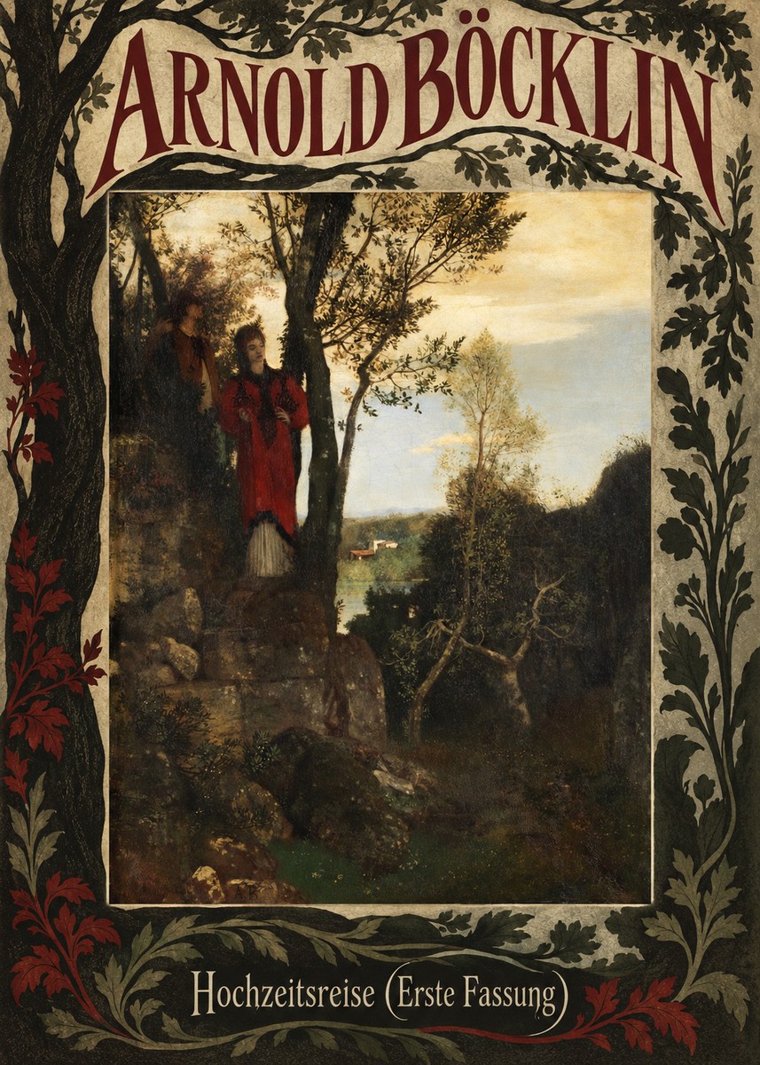 Arnold Böcklin Hochzeitsreise (Erste Fassung) No5 - Juliste