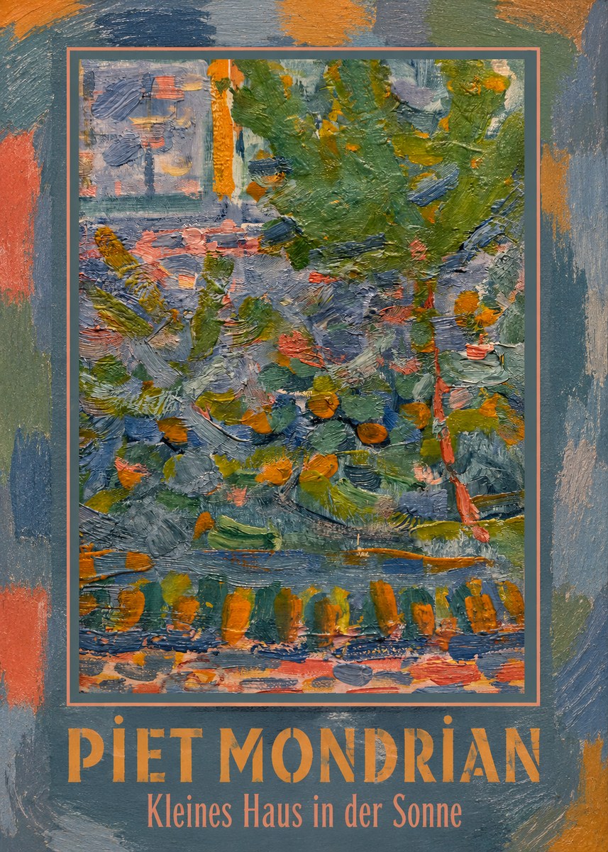 Piet Mondrian Kleines Haus in Der Sonne III No1 - Juliste
