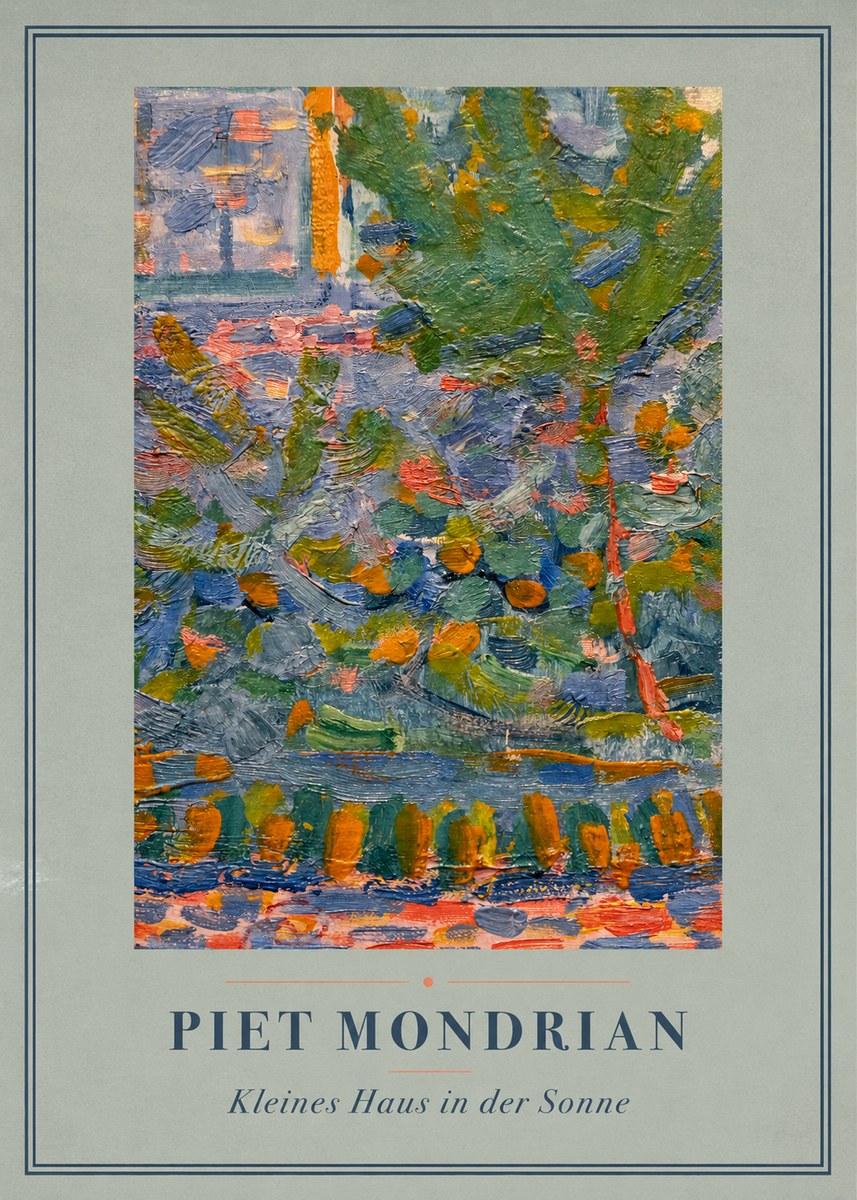 Piet Mondrian Kleines Haus in Der Sonne III No4 - Juliste