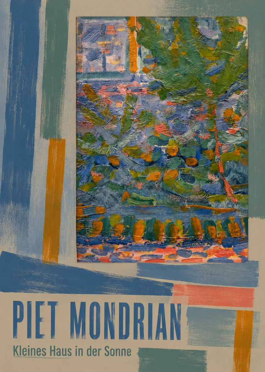 Piet Mondrian Kleines Haus in Der Sonne III No5 - Juliste