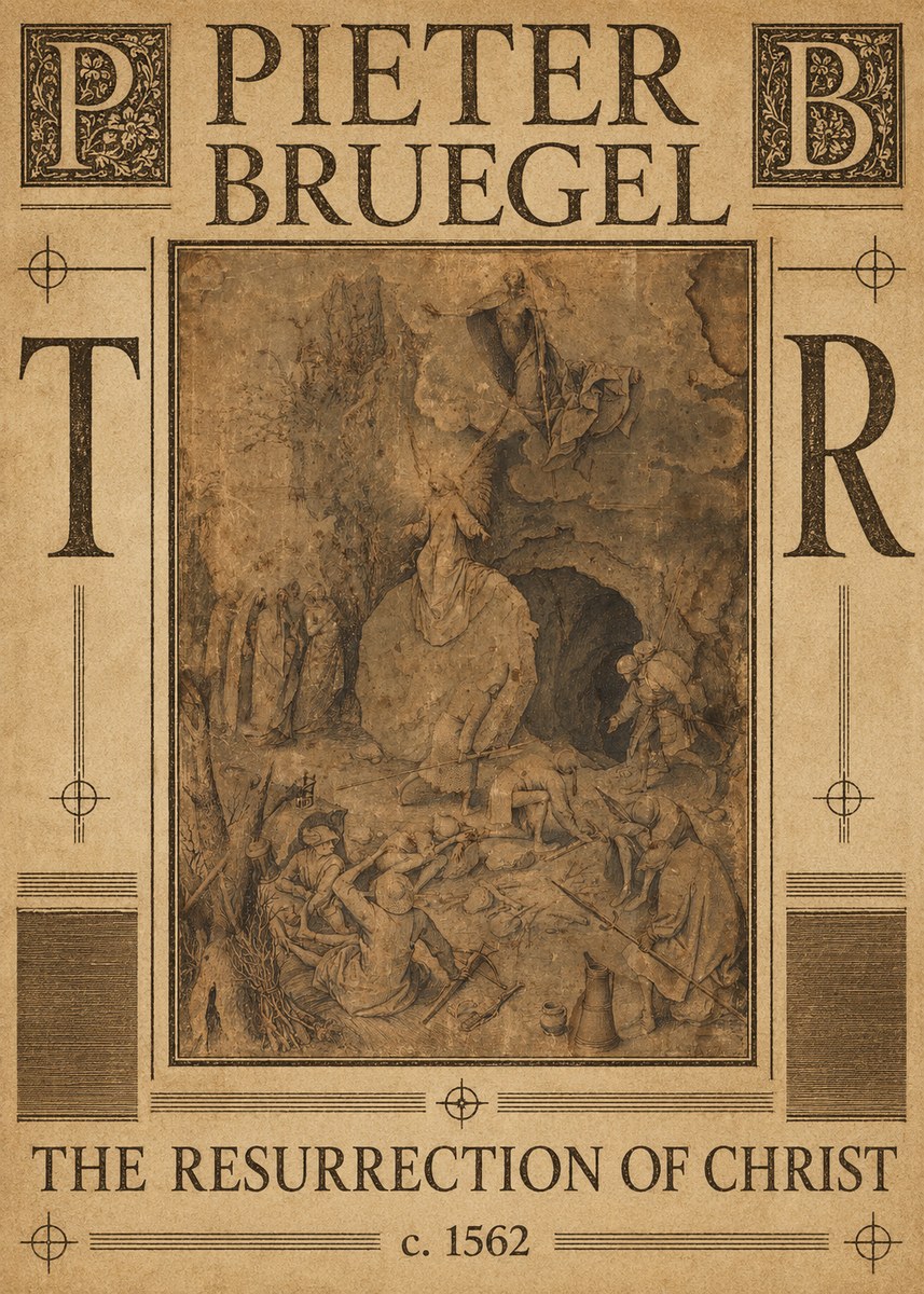 Pieter Bruegel The Resurrection of Christ No6 - Juliste