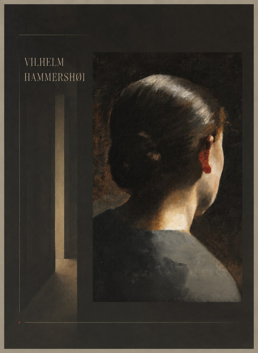 Vilhelm Hammershøi Woman Seen from Behind No4 - Juliste