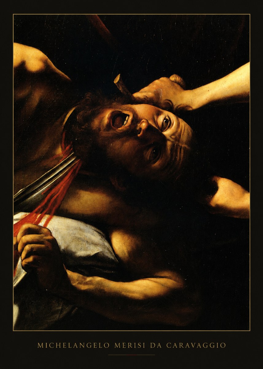 Michelangelo Merisi da Caravaggio David with the Head of Goliath IV No5 - Juliste
