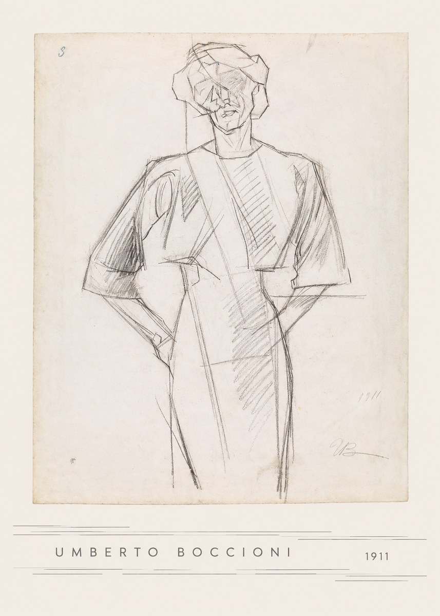 Umberto Boccioni Figure Study, 1911 No5 - Juliste
