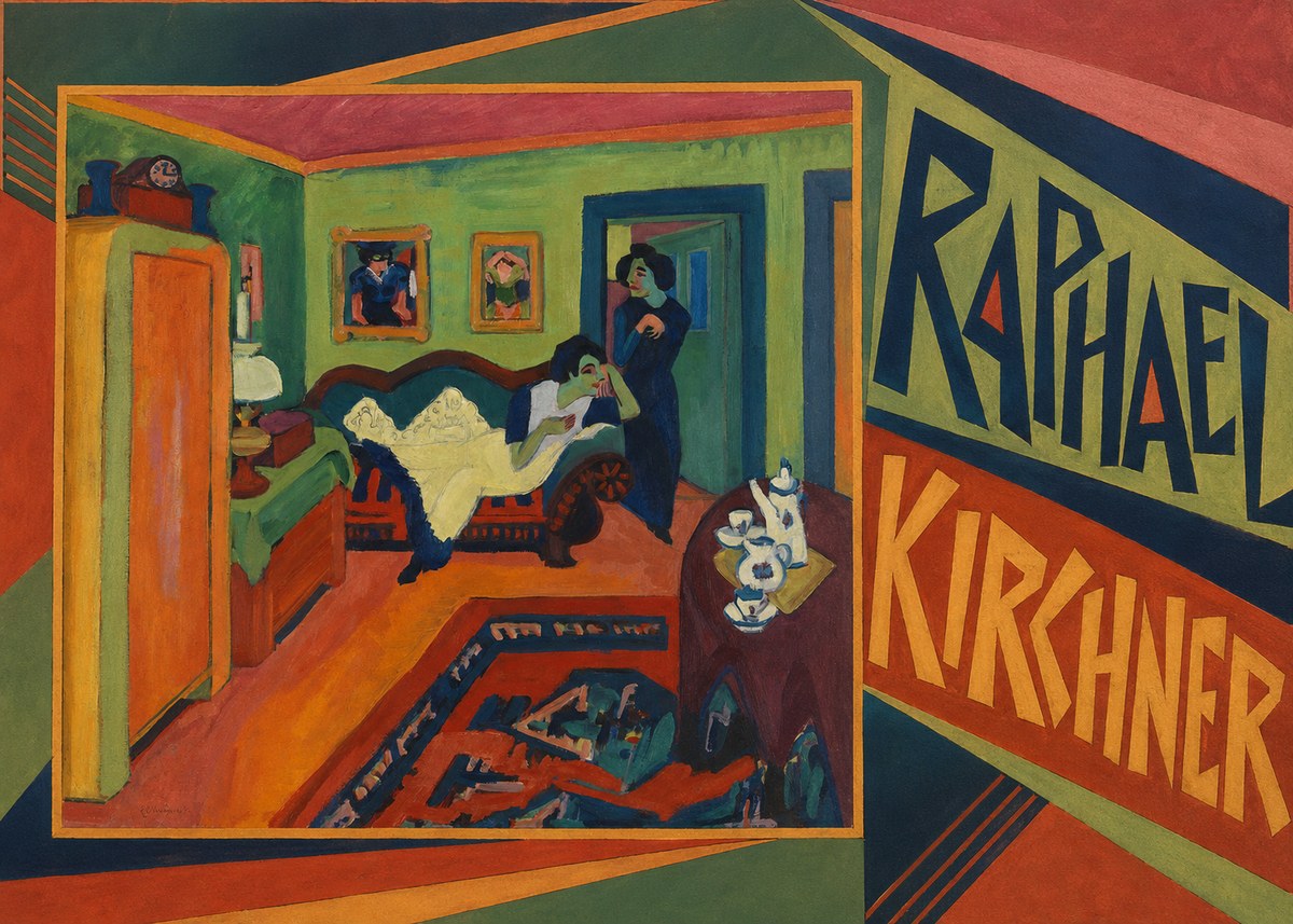 Raphael Kirchner Interior with Two Women No2 - Juliste