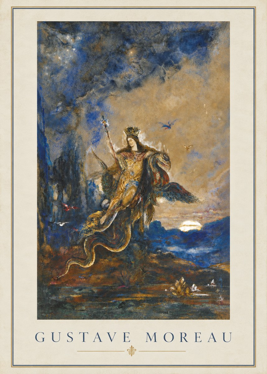 Gustave Moreau Les Fées No2 - Juliste