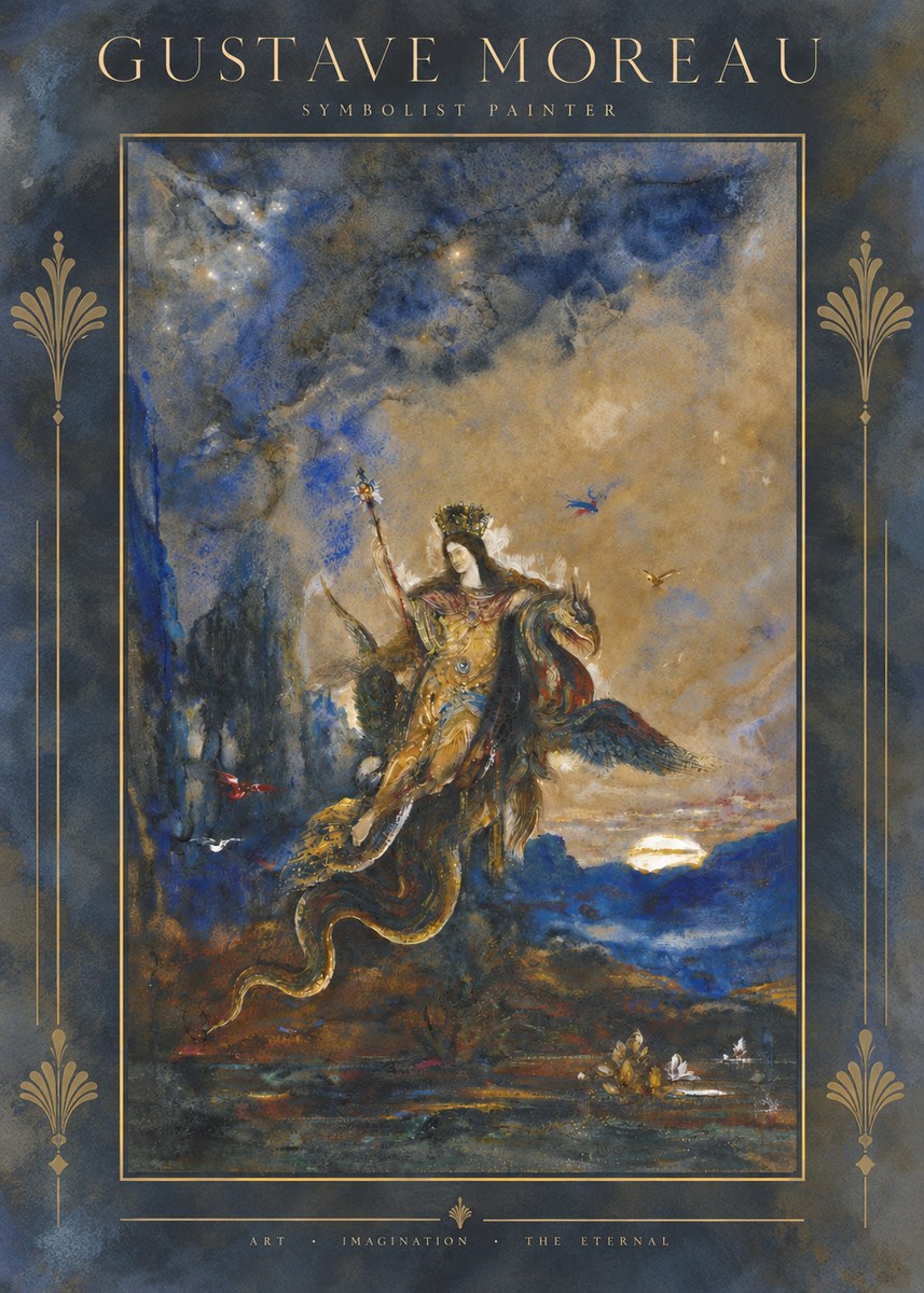 Gustave Moreau Les Fées No5 - Juliste
