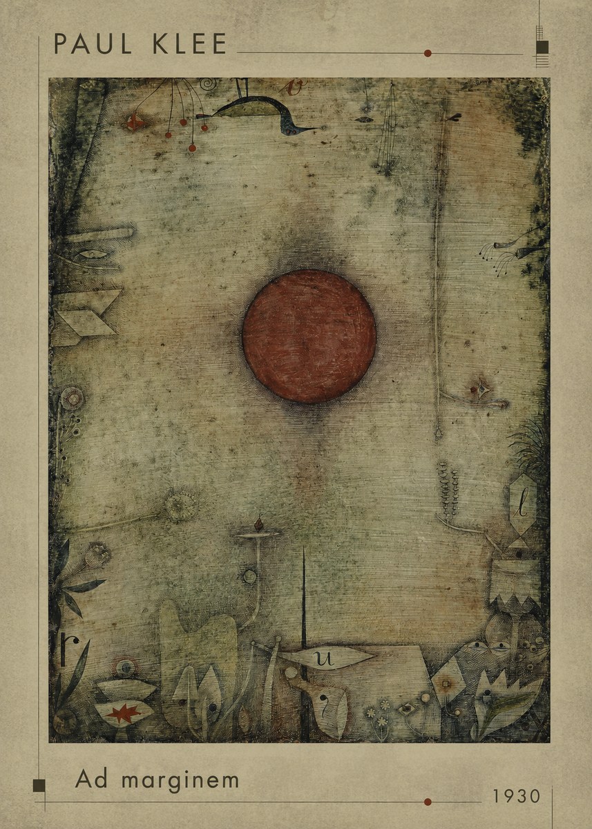 Paul Klee Ad Marginem No1 - Juliste