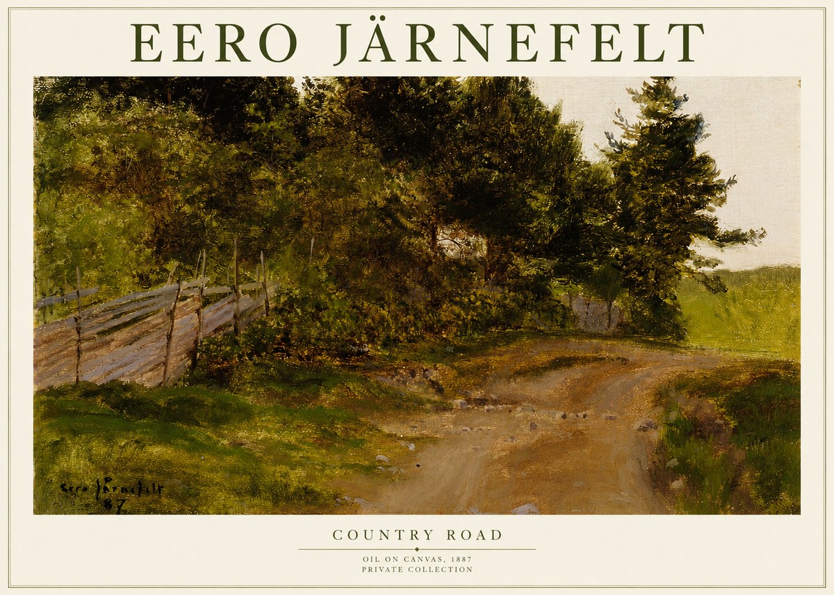 Eero Järnefelt Country Road No1 - Juliste