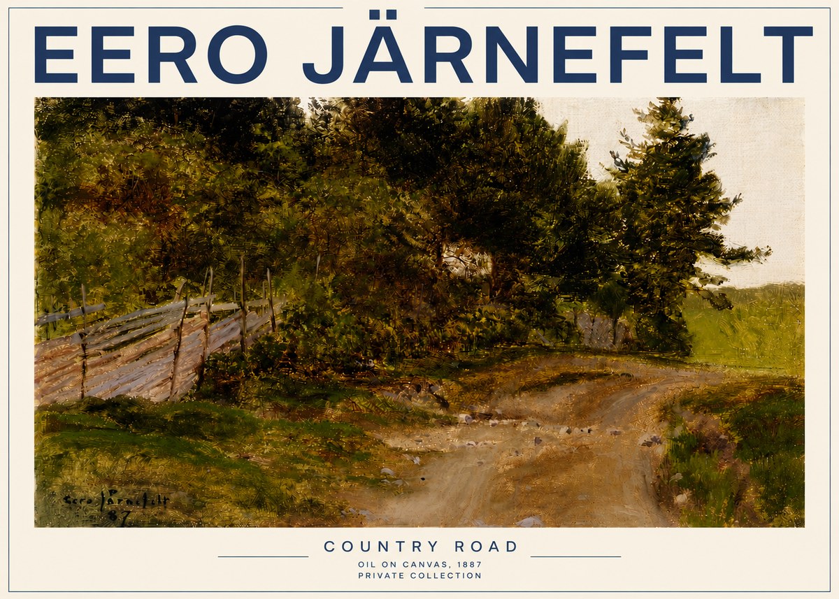 Eero Järnefelt Country Road No3 - Juliste
