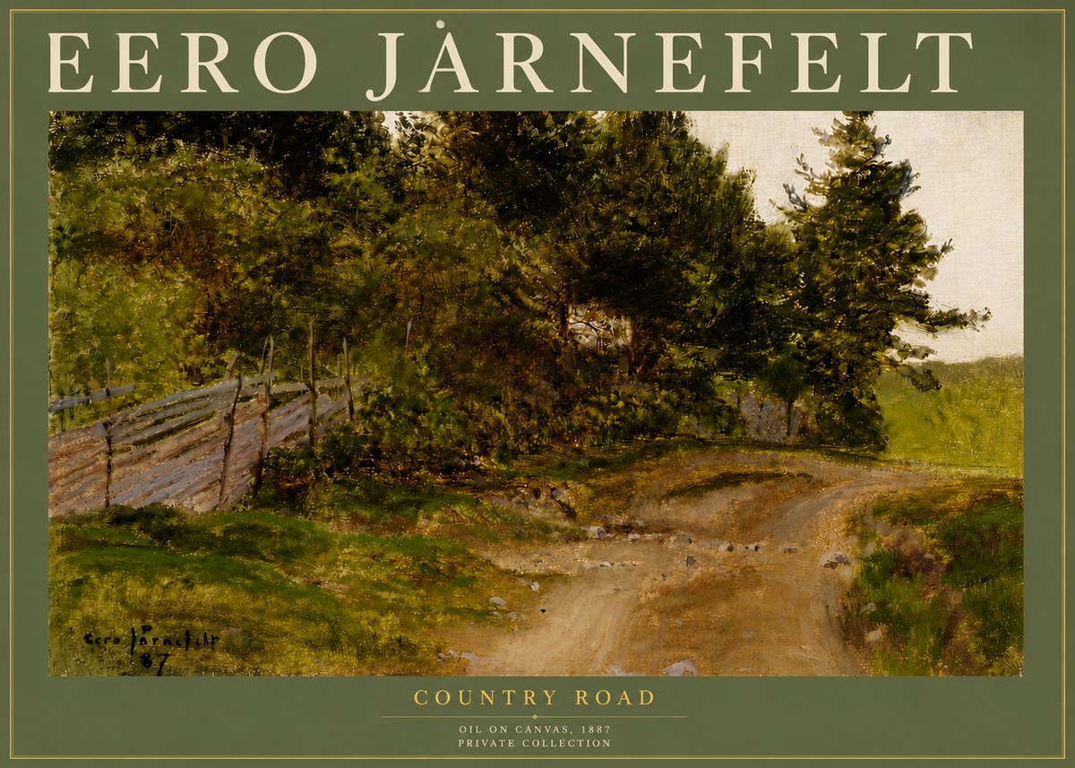 Eero Järnefelt Country Road No4 - Juliste