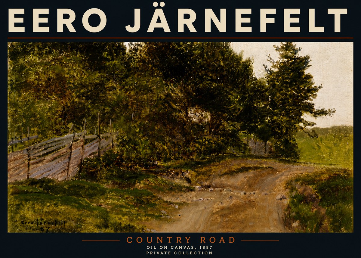 Eero Järnefelt Country Road No5 - Juliste