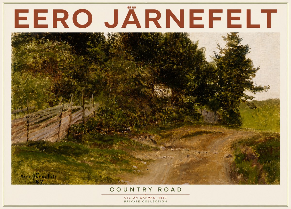 Eero Järnefelt Country Road No6 - Juliste