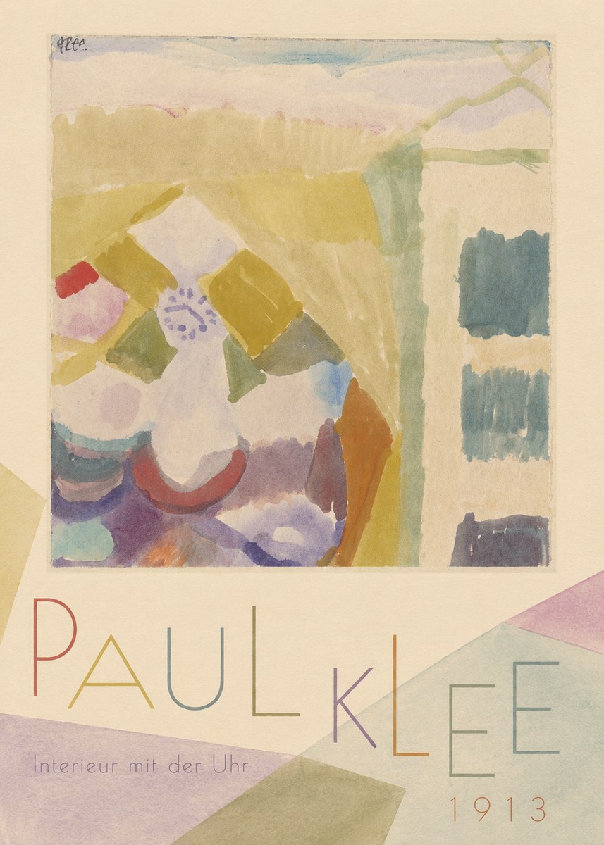 Paul Klee Interieur Mit Der Uhr II No3 - Juliste