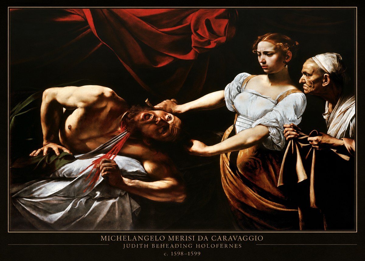 Michelangelo Merisi da Caravaggio Judith Beheading Holofernes IV No4 - Juliste