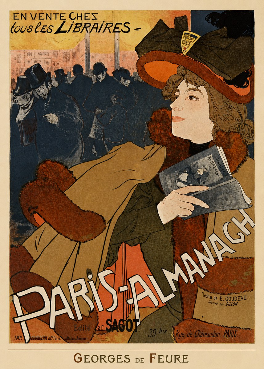 Georges de Feure Paris-almanach II No4 - Juliste