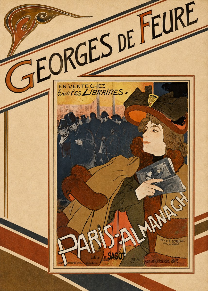 Georges de Feure Paris-almanach II No5 - Juliste