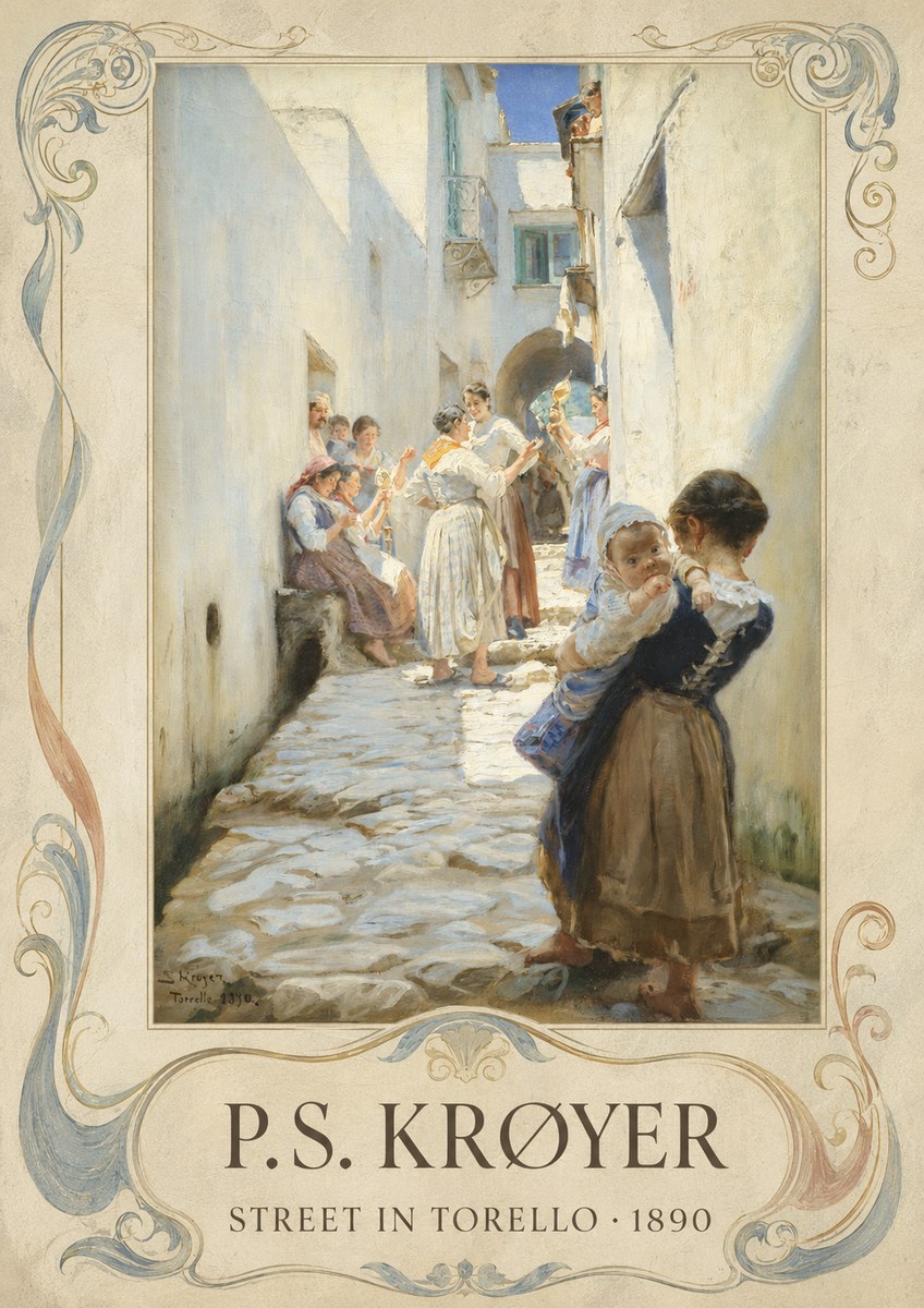 P.S. Krøyer Street in Torello No4 - Juliste
