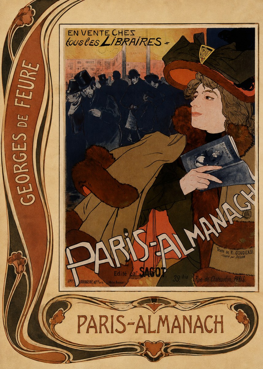 Georges de Feure Paris-almanach III No2 - Juliste