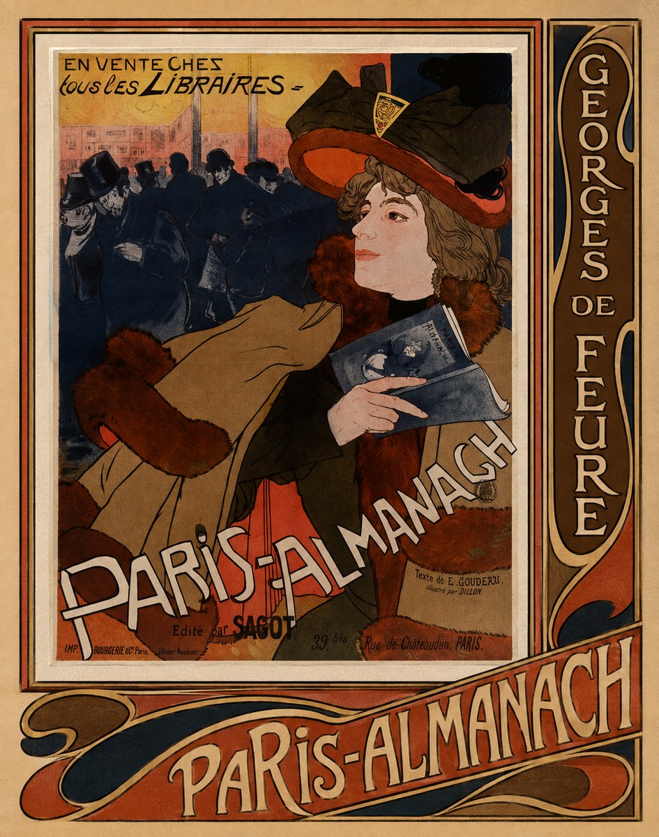 Georges de Feure Paris-almanach III No3 - Juliste