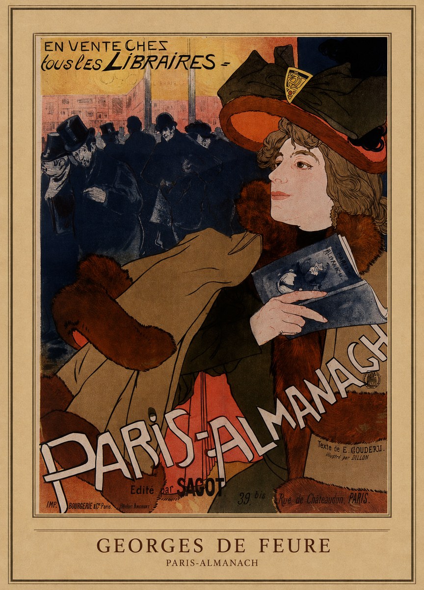 Georges de Feure Paris-almanach III No4 - Juliste
