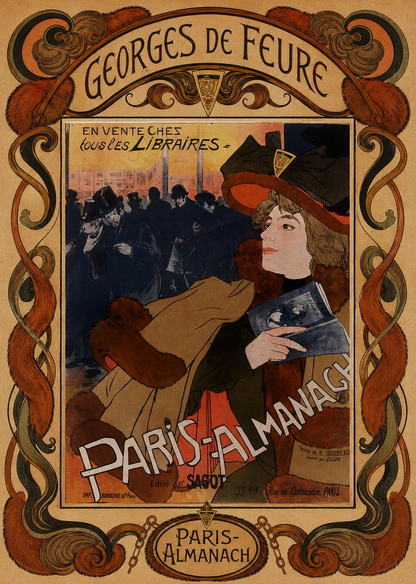 Georges de Feure Paris-almanach III No5 - Juliste