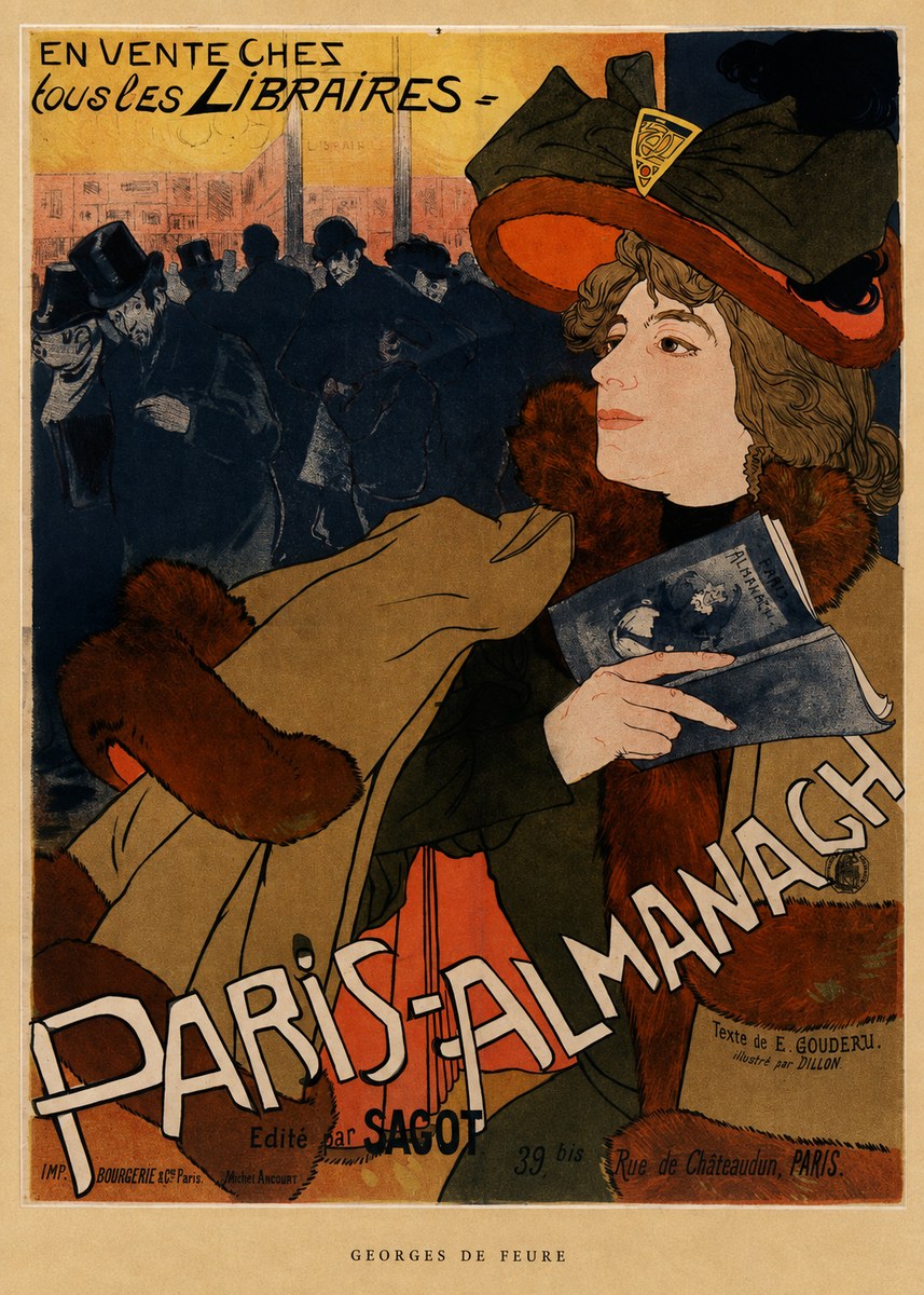 Georges de Feure Paris-almanach III No6 - Juliste