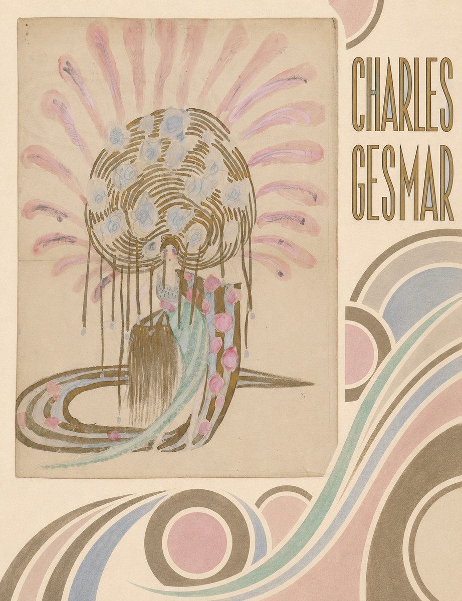 Charles Gesmar Woman with Headdress No4 - Juliste