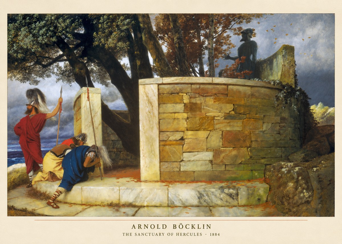 Arnold Böcklin The Sanctuary of Hercules No2 - Juliste