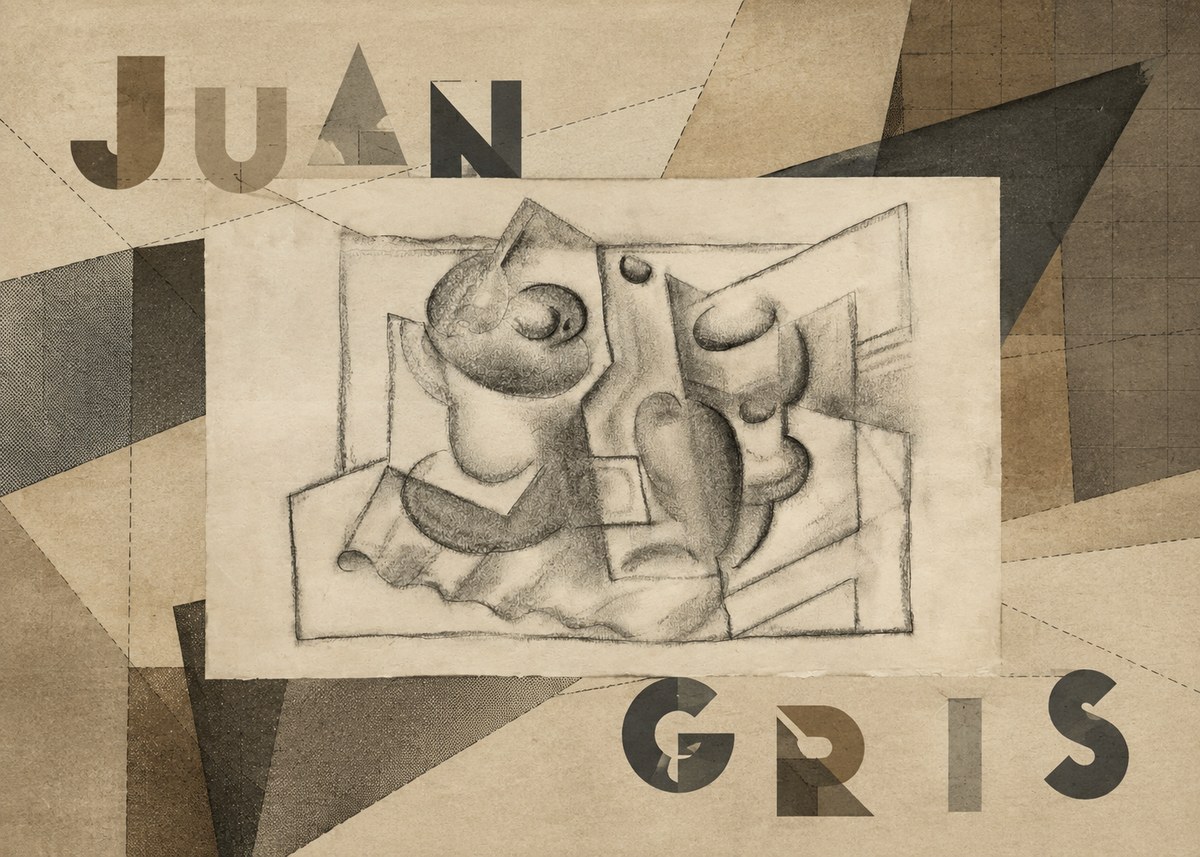 Juan Gris Nature Morte (Bouteille Et Fruit) No4 - Juliste