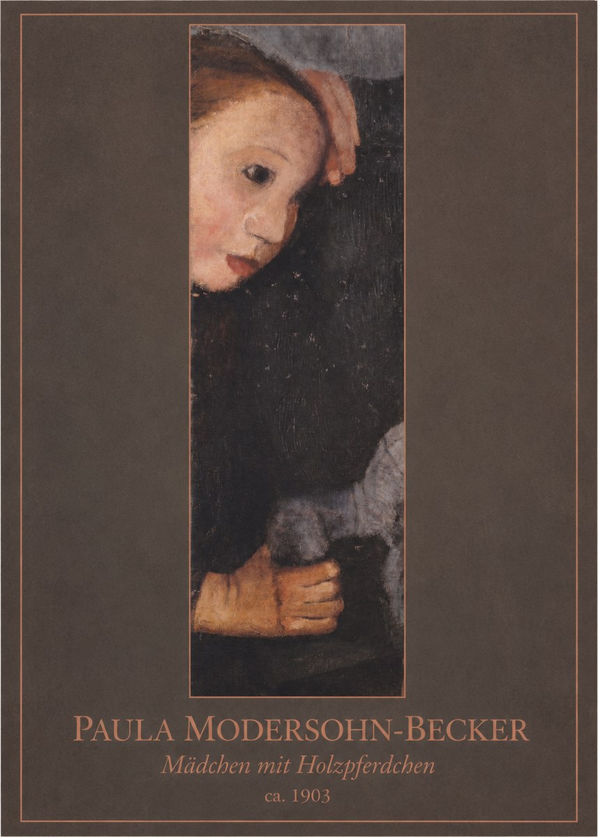 Paula Modersohn-Becker Mädchen Mit Holzpferdchen No1 - Juliste