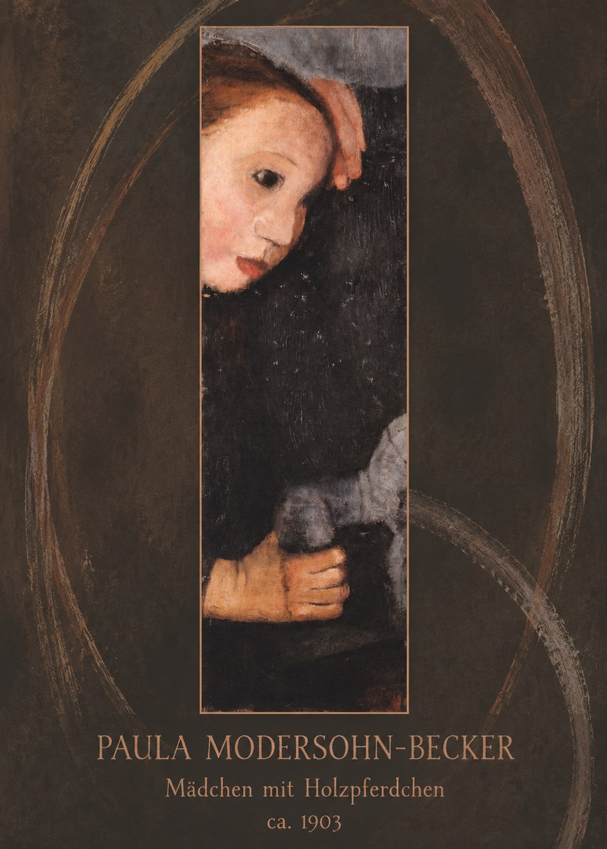 Paula Modersohn-Becker Mädchen Mit Holzpferdchen No5 - Juliste
