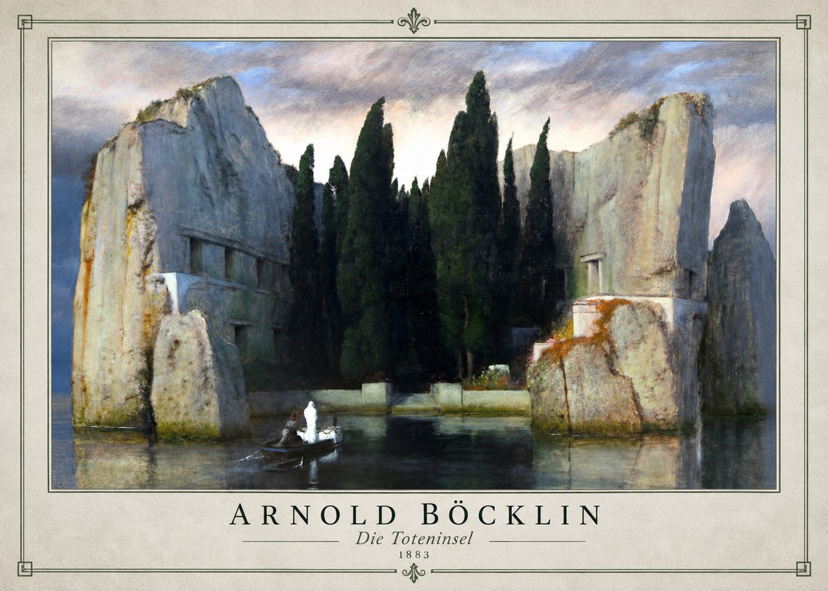Arnold Böcklin Die Toteninsel VII No1 - Juliste