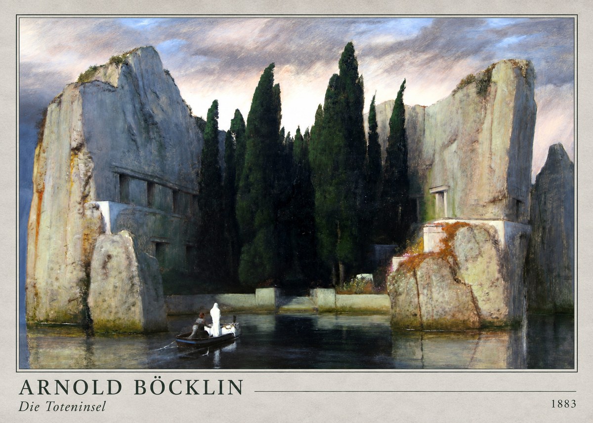 Arnold Böcklin Die Toteninsel VII No4 - Juliste