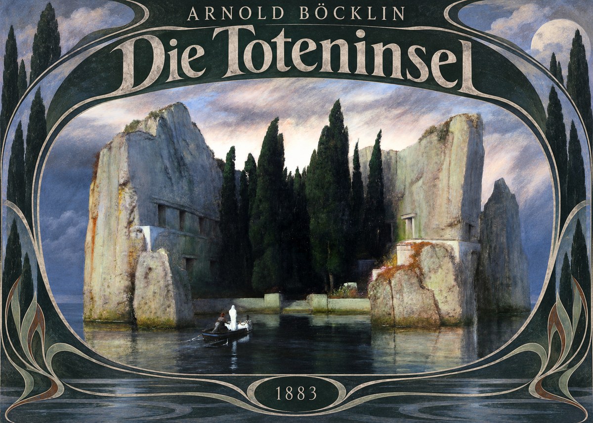 Arnold Böcklin Die Toteninsel VII No6 - Juliste