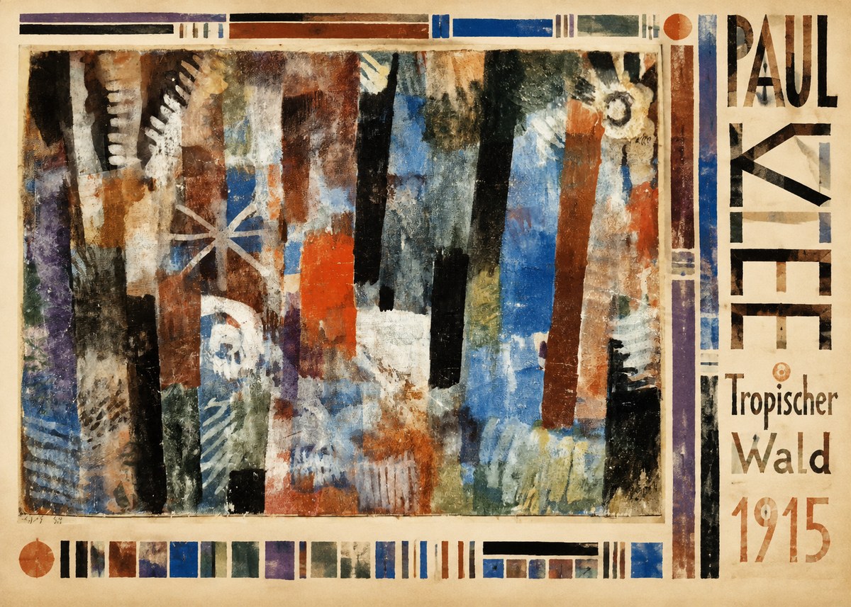 Paul Klee Tropischer Wald No5 - Juliste