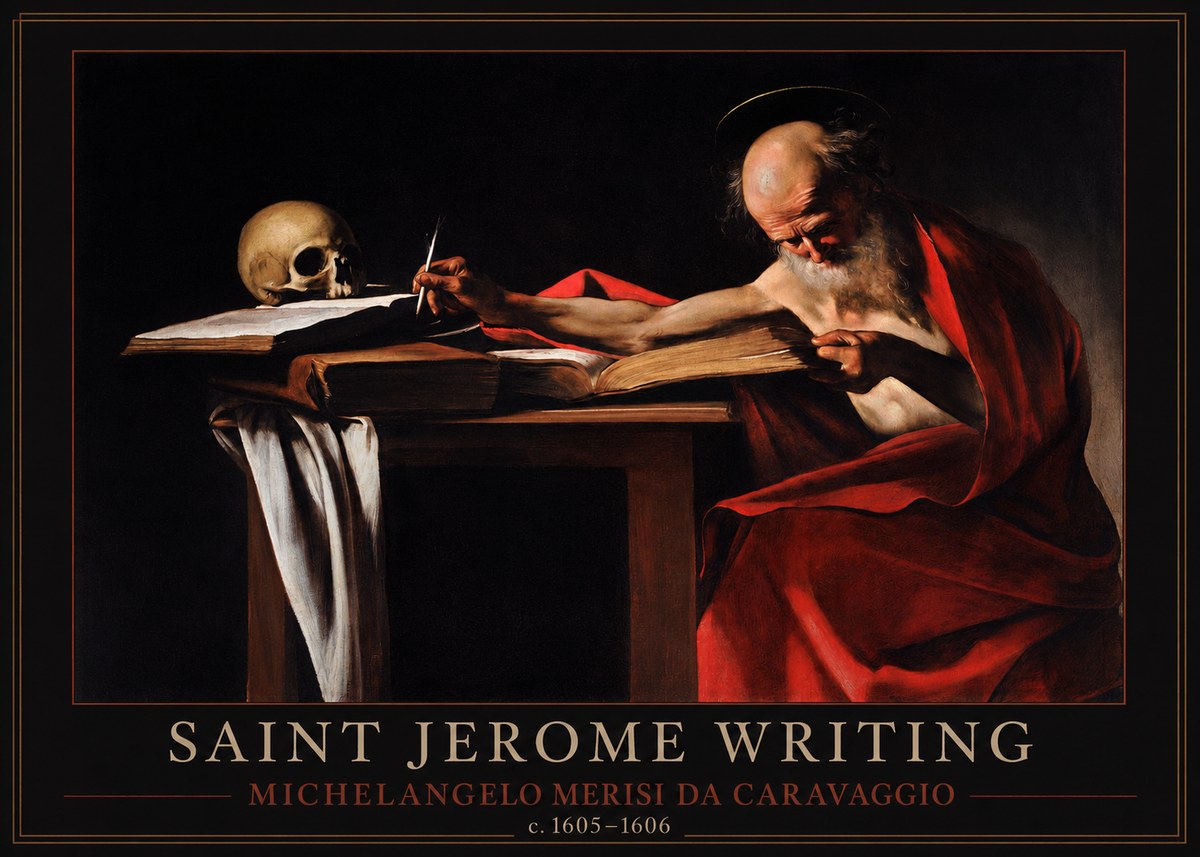 Michelangelo Merisi da Caravaggio Saint Jerome Writing IV No1 - Juliste