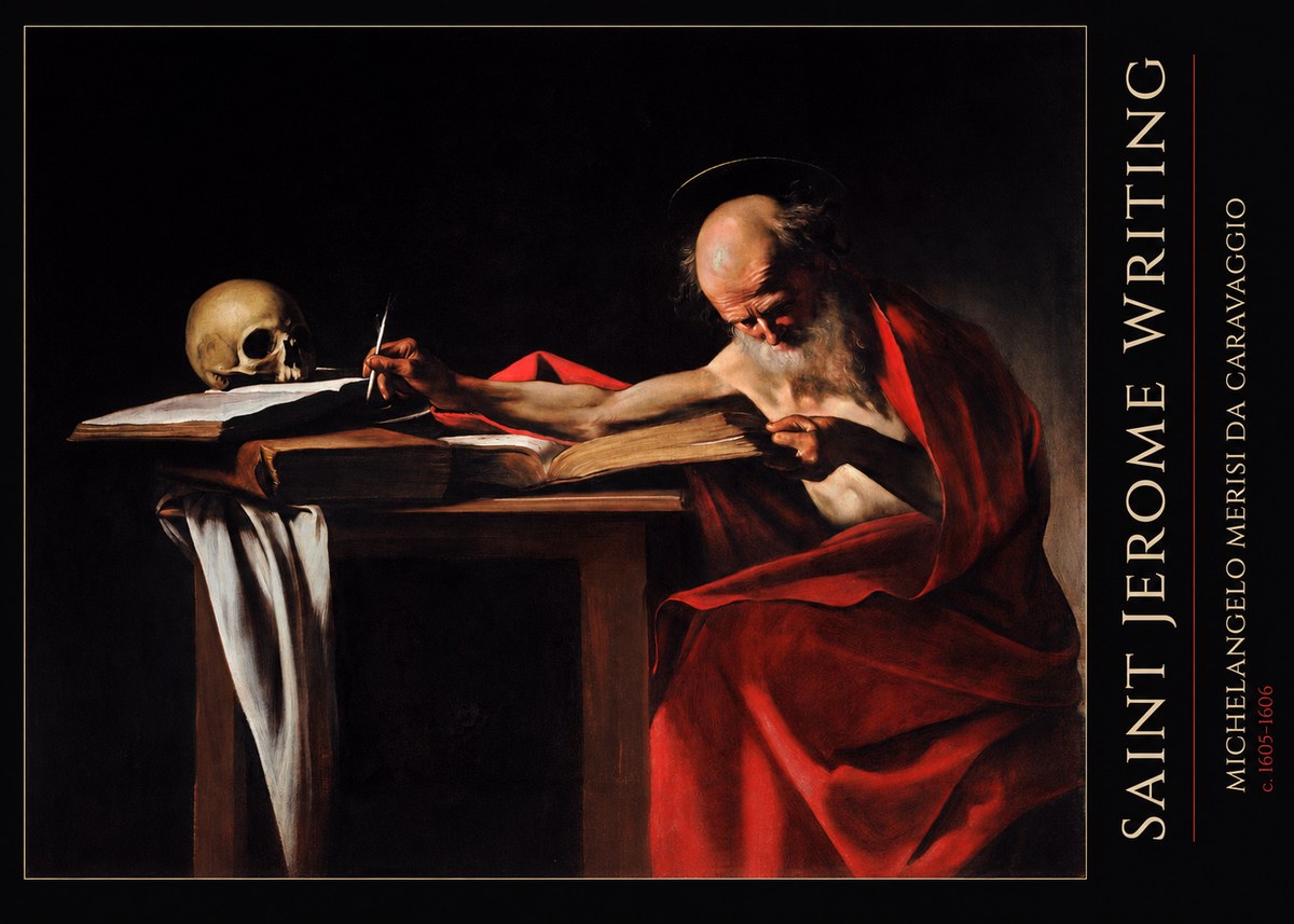 Michelangelo Merisi da Caravaggio Saint Jerome Writing IV No5 - Juliste