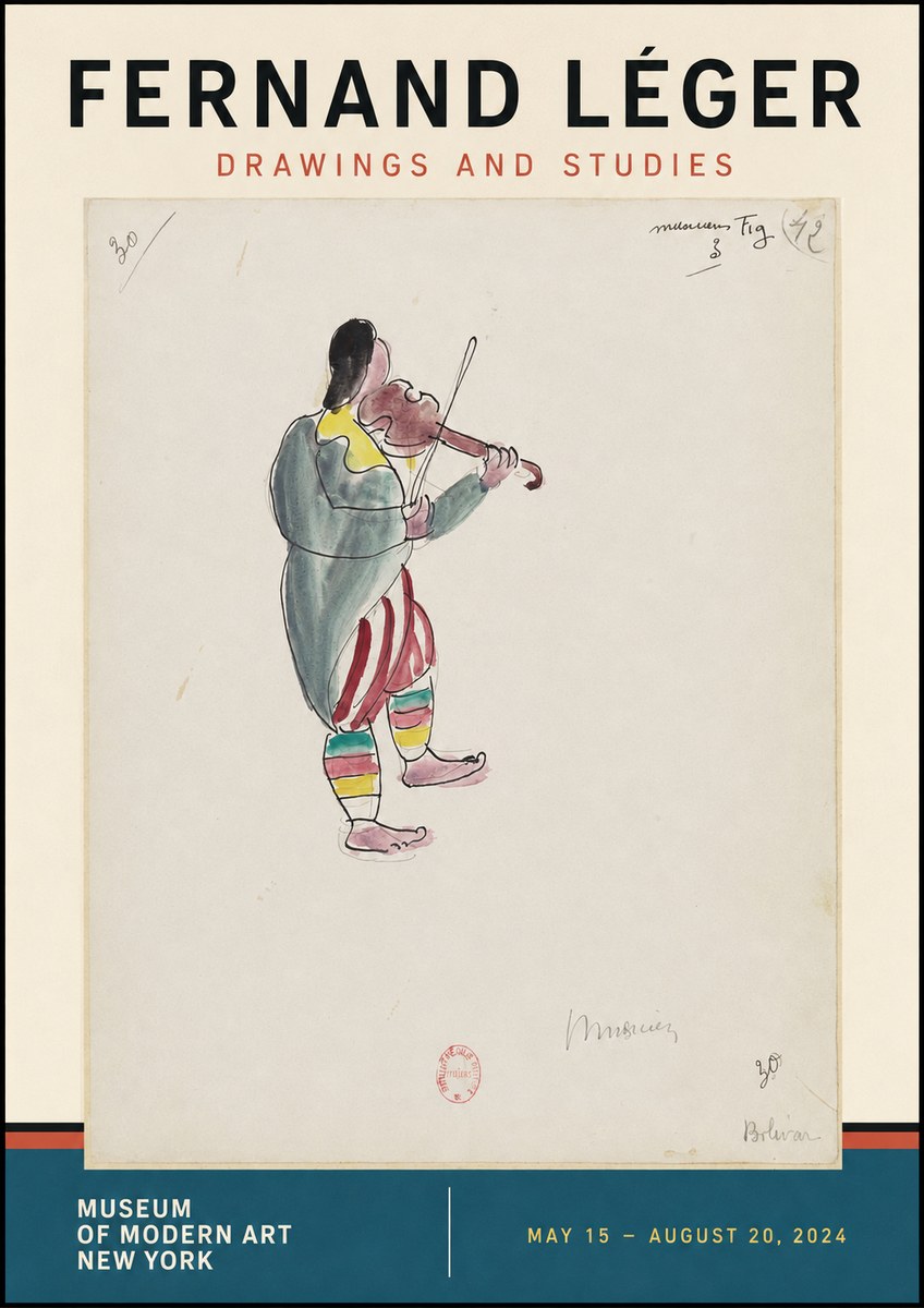 Fernand Léger Musicien No2 - Juliste