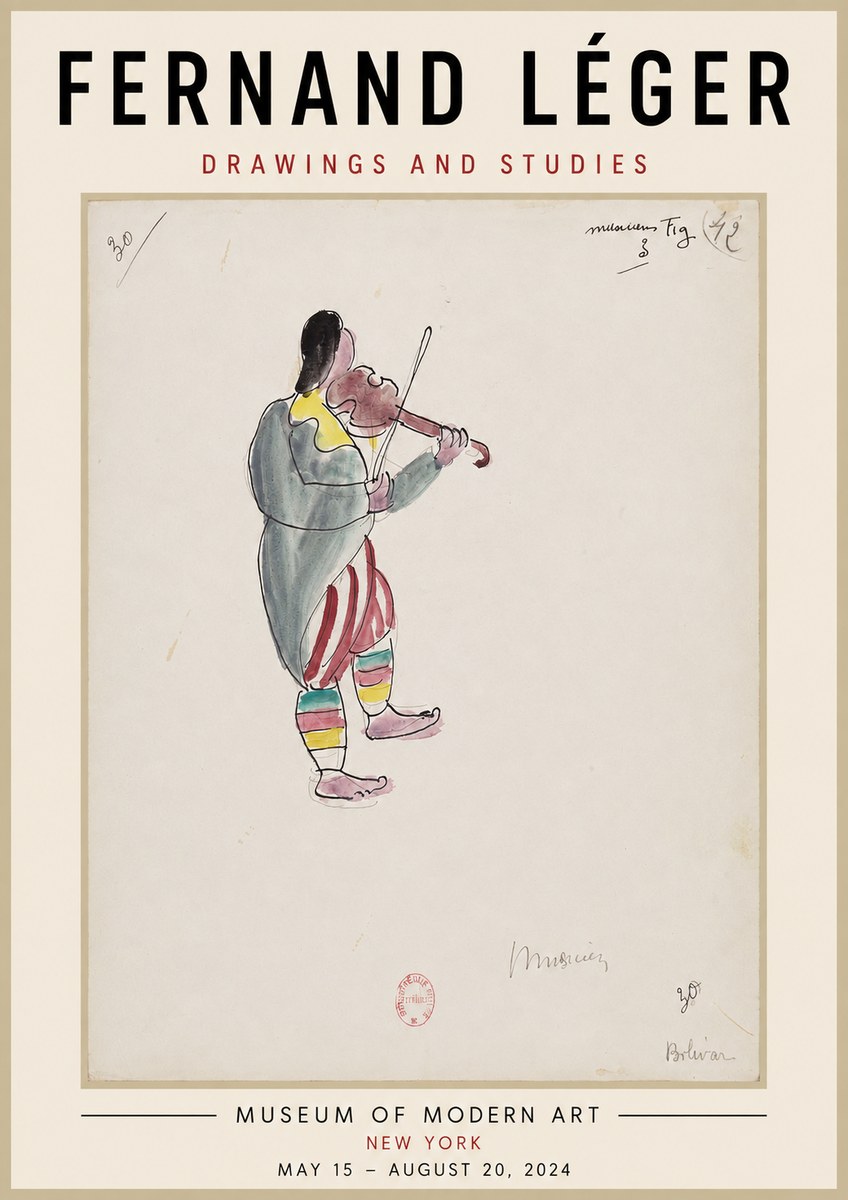 Fernand Léger Musicien No3 - Juliste