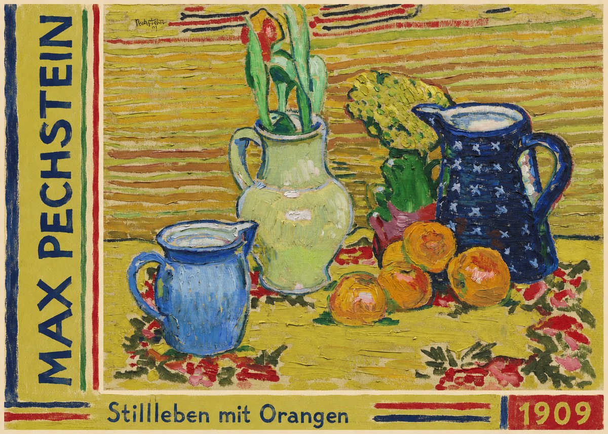 Max Pechstein Stillleben Mit Orangen No2 - Juliste