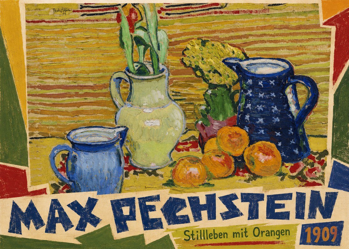 Max Pechstein Stillleben Mit Orangen No5 - Juliste