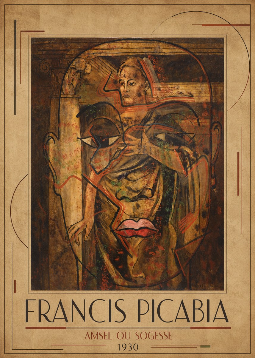 Francis Picabia Amsel Ou Sogesse No1 - Juliste