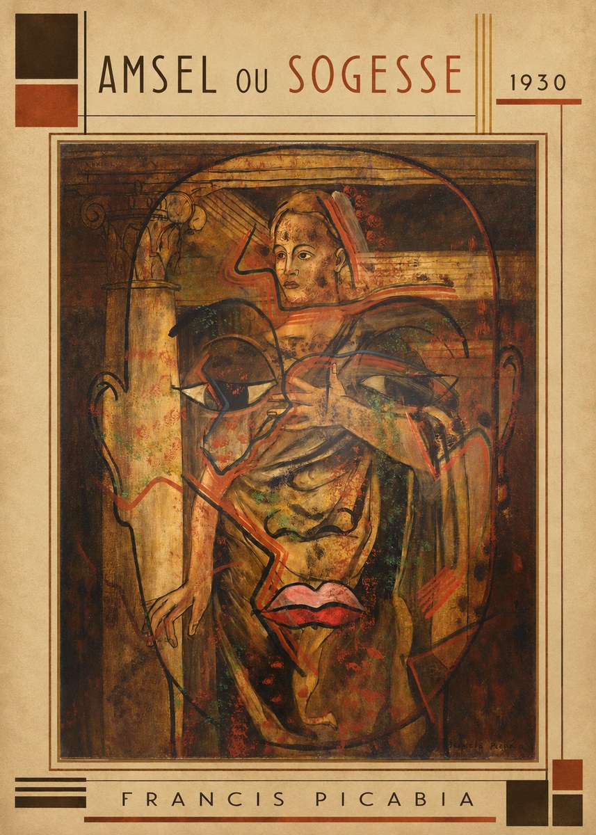 Francis Picabia Amsel Ou Sogesse No3 - Juliste