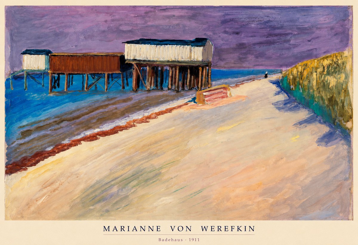 Marianne von Werefkin Badehaus No6 - Juliste