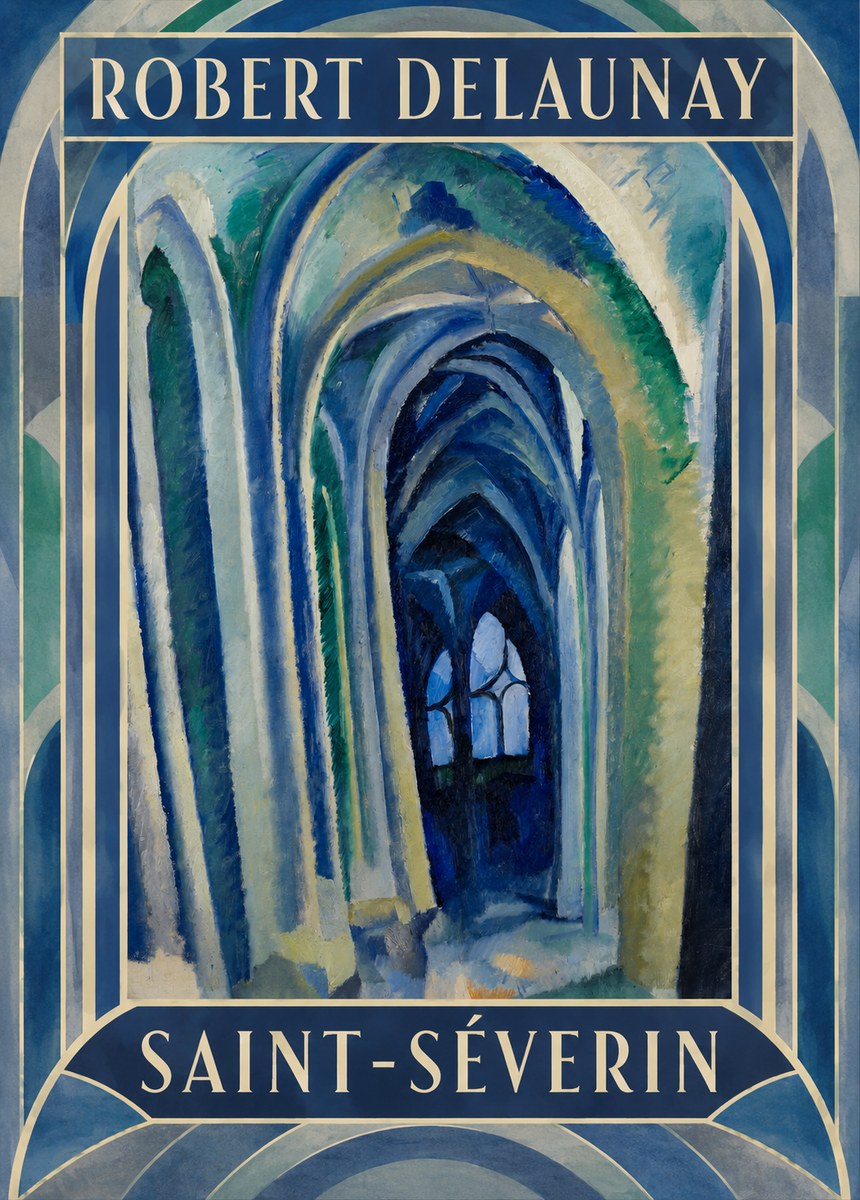 Robert Delaunay Saint-séverin No1 - Juliste