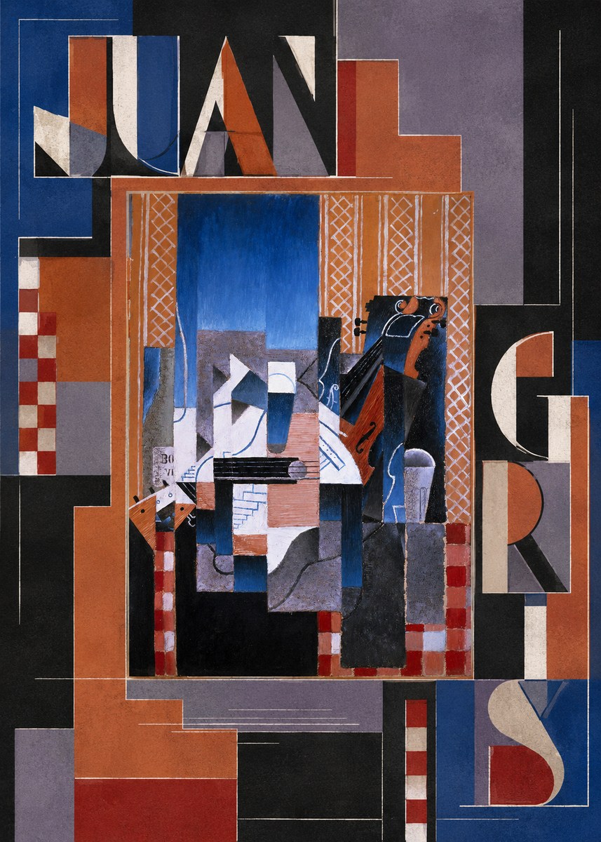 Juan Gris Still Life with Guitar and Violin No5 - Juliste