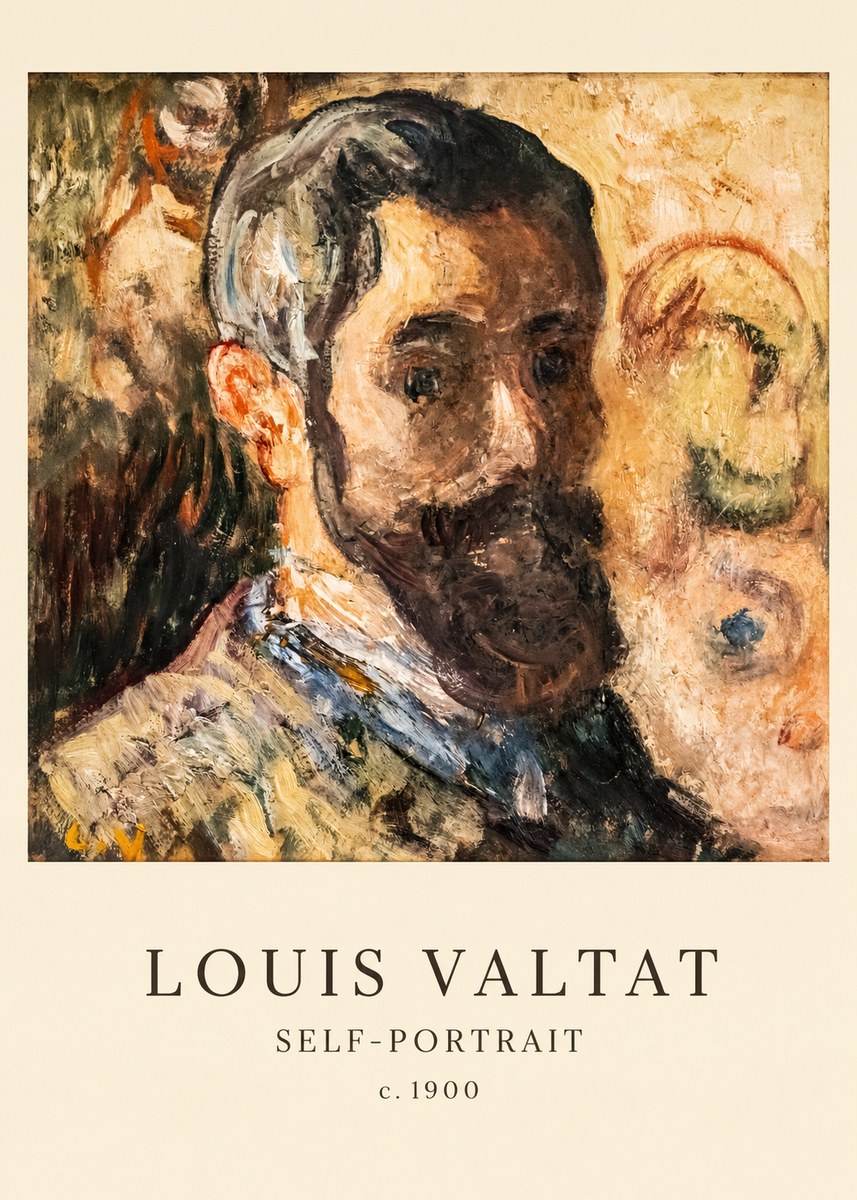Louis Valtat Self-portrait No6 - Juliste