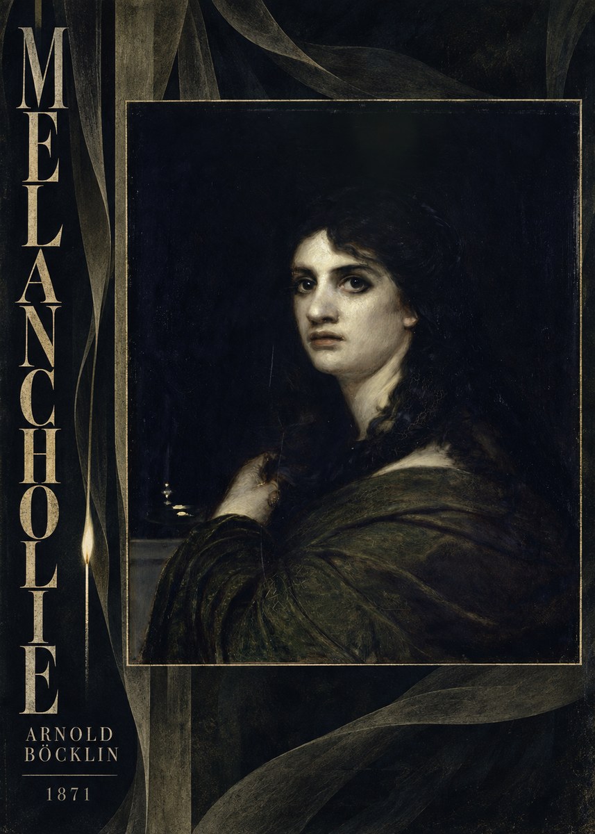 Arnold Böcklin Melancholie No6 - Juliste