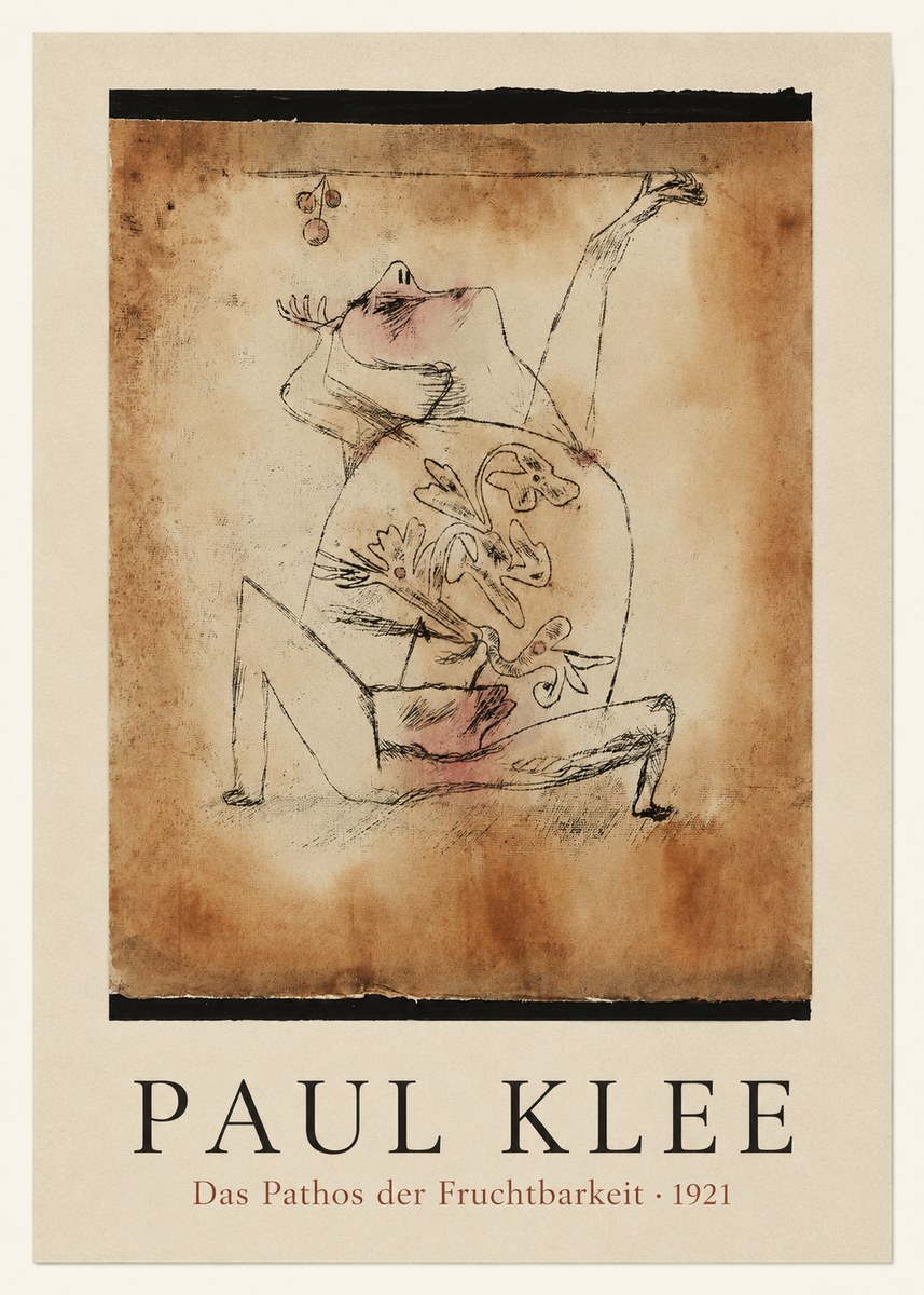 Paul Klee Das Pathos Der Fruchtbarkeit No3 - Juliste